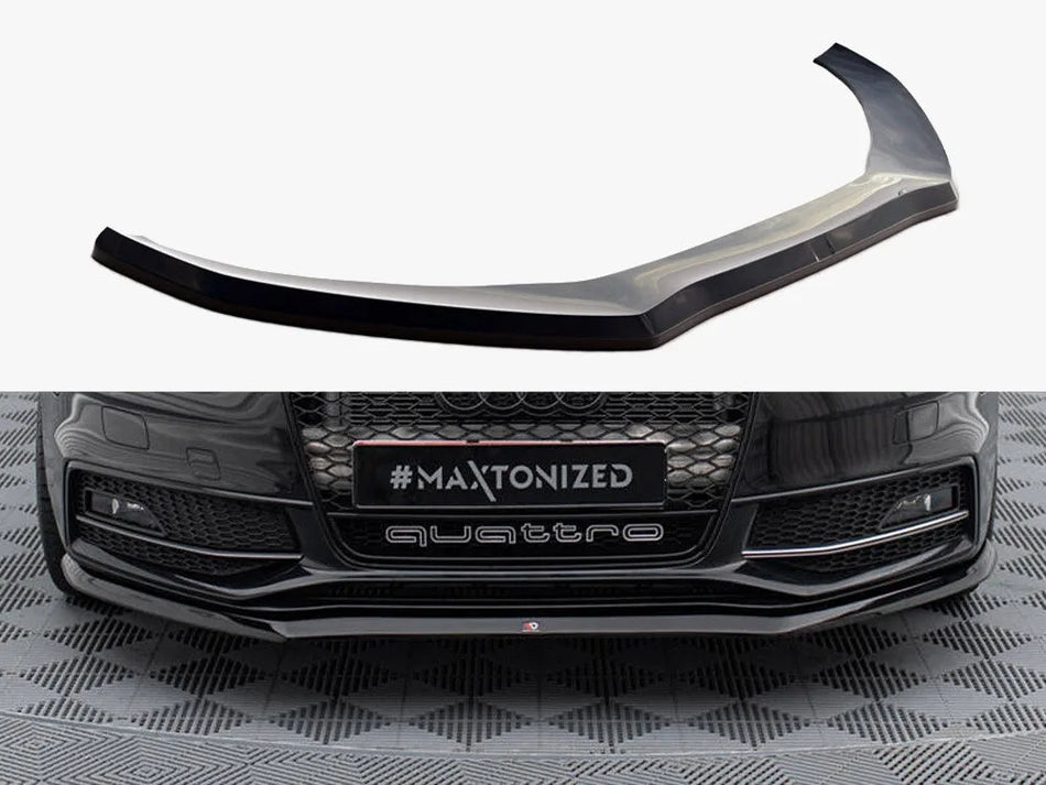 Maxton Front Splitter V.1 Audi S4 / A4 S-Line B8 FL