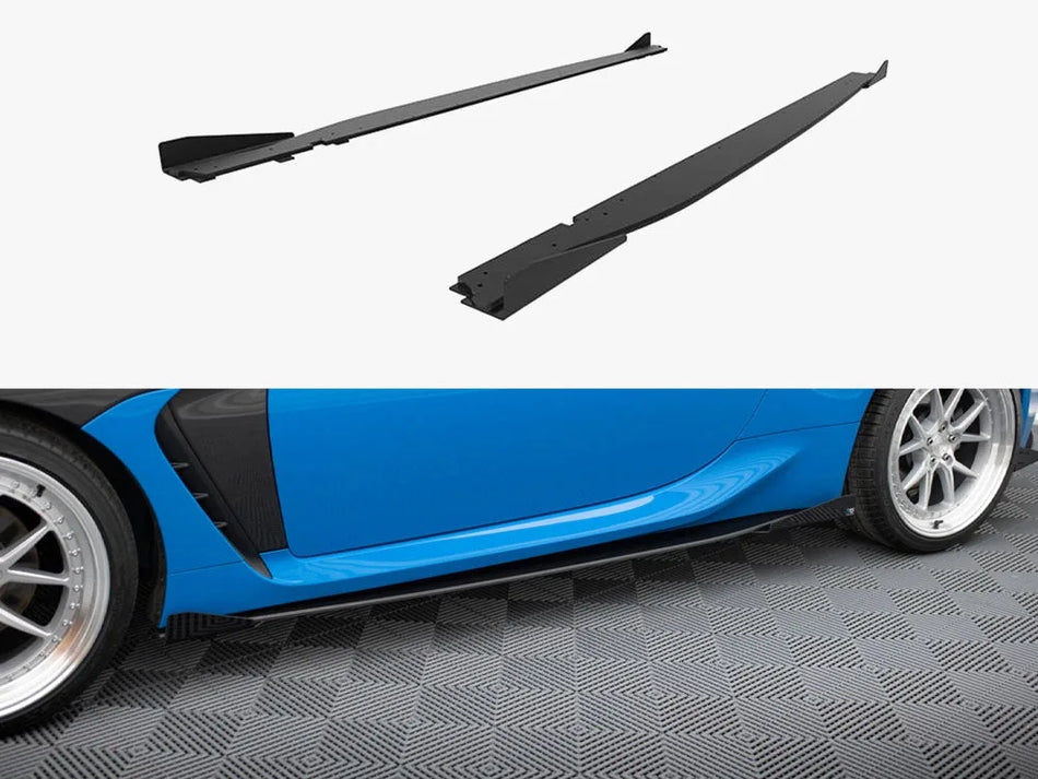 Maxton Street PRO Side Skirts Diffusers V.1 + Flaps Toyota GR86 Mk1