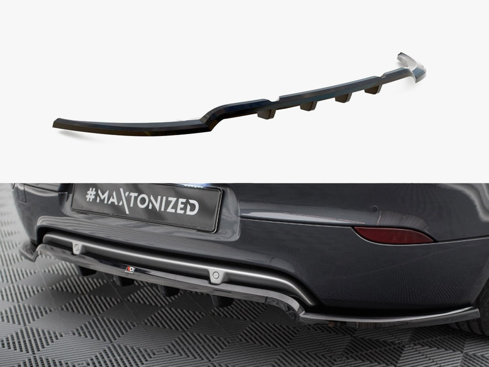 Maxton Rear Splitter (Vertical Bars) Renault Megane GT Mk3 Facelift