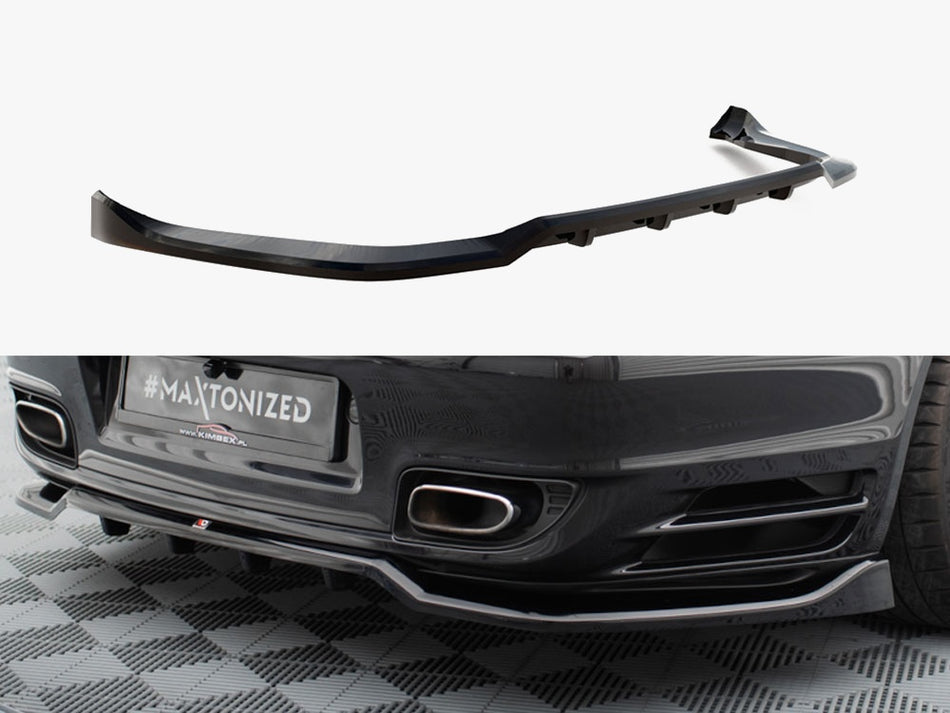 Maxton Rear Splitter (Vertical Bars) Porsche 911 Turbo 997