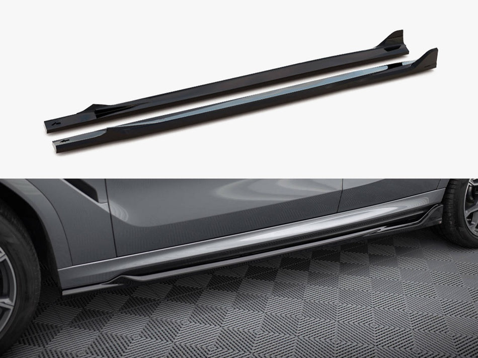 Maxton Side Skirts Diffusers V.2 BMW X6 M-Pack G06 Facelift