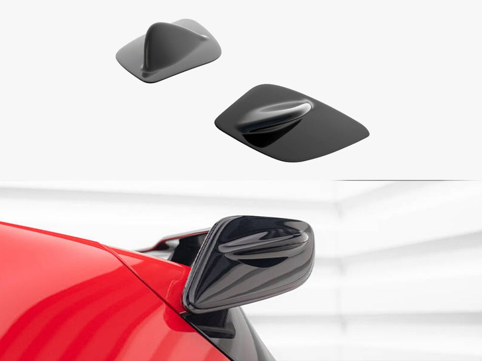 Maxton Spoiler Side Extensions Mercedes A W176 AMG Facelift - Carbon Look