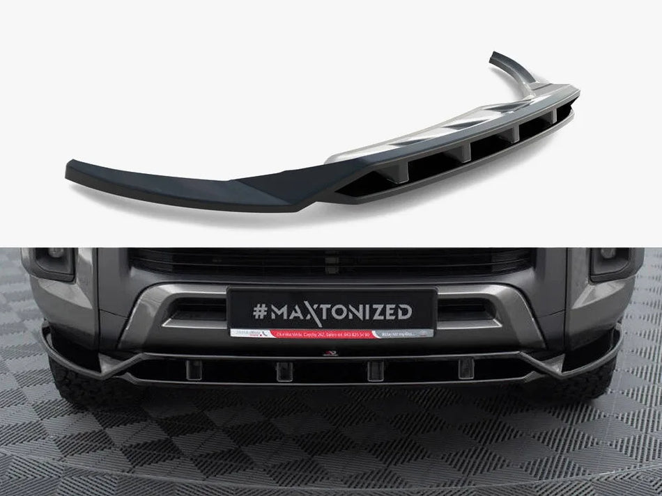 Maxton Front Splitter Toyota Hilux Invincible Mk8 Facelift