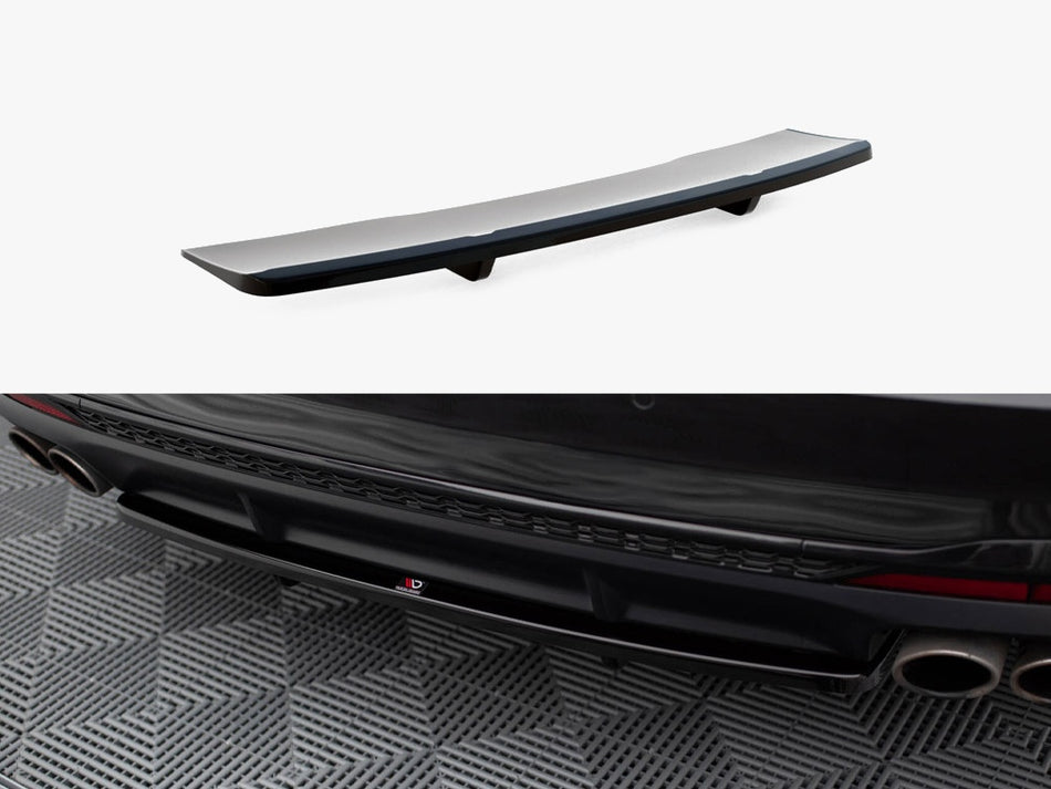 Maxton Central Rear Splitter (Vertical Bars) Audi S4 B9 Facelift