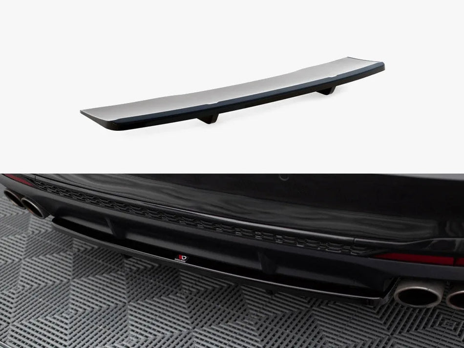 Maxton Central Rear Splitter (Vertical Bars) Audi S4 B9 Facelift
