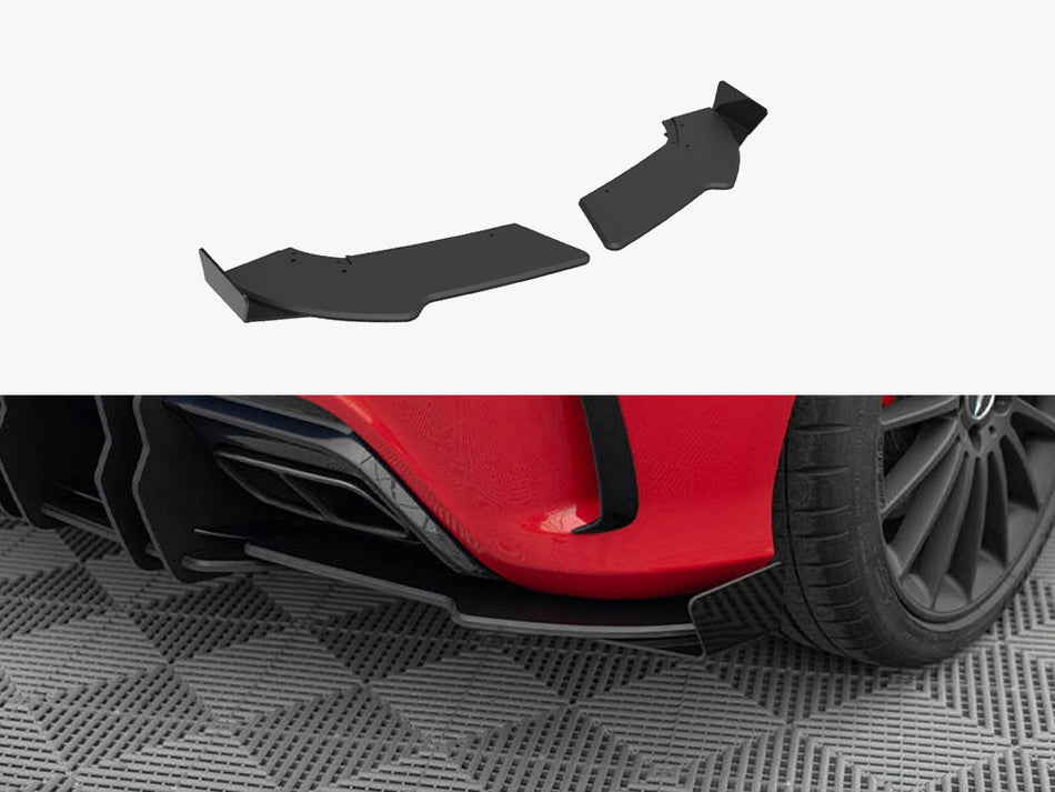 Maxton Street Pro Rear Side Splitters + Flaps Mercedes-Benz A 45 AMG W176 Facelift