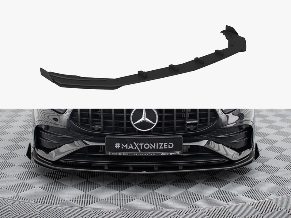 Maxton Street PRO Front Splitter + Flaps Mercedes-AMG A35 W177 Facelift