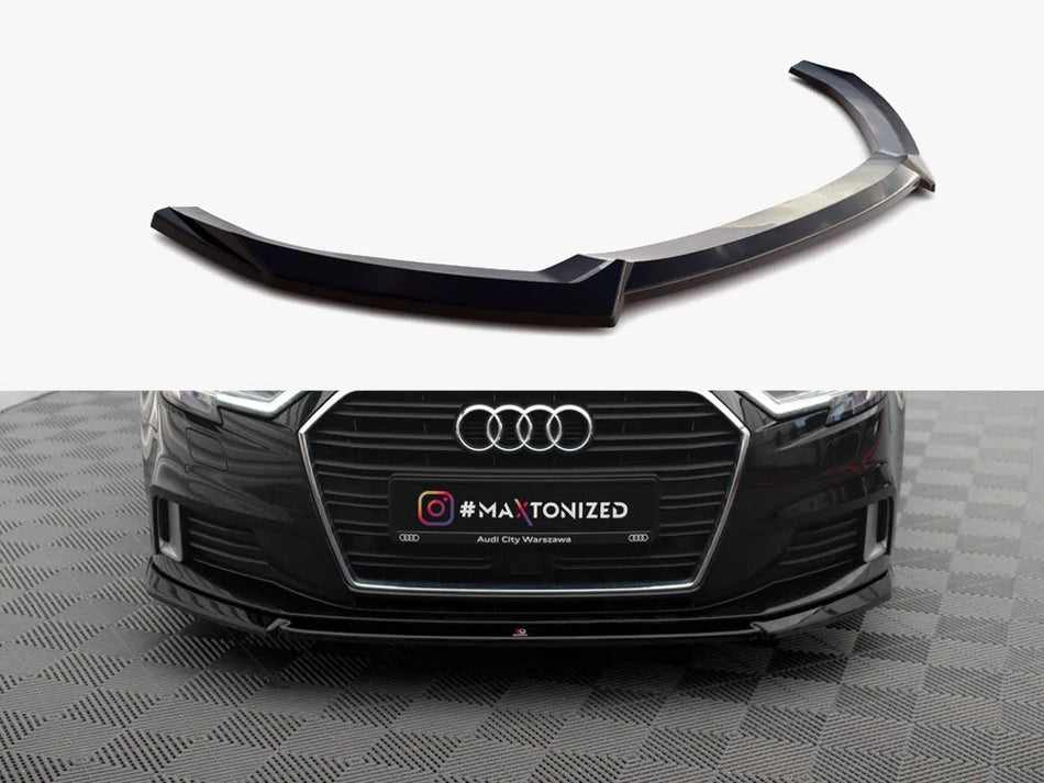 Maxton Front Splitter V.2 Audi A3 Sportback 8V Facelift