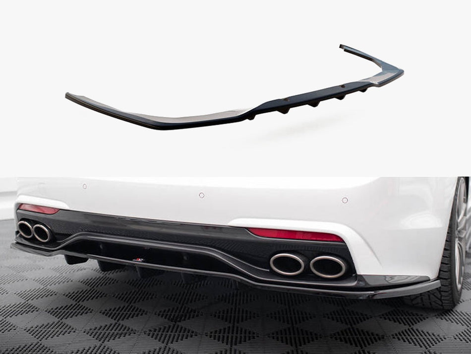 Maxton Central Rear Splitter (Vertical Bars) Kia Stinger Mk1