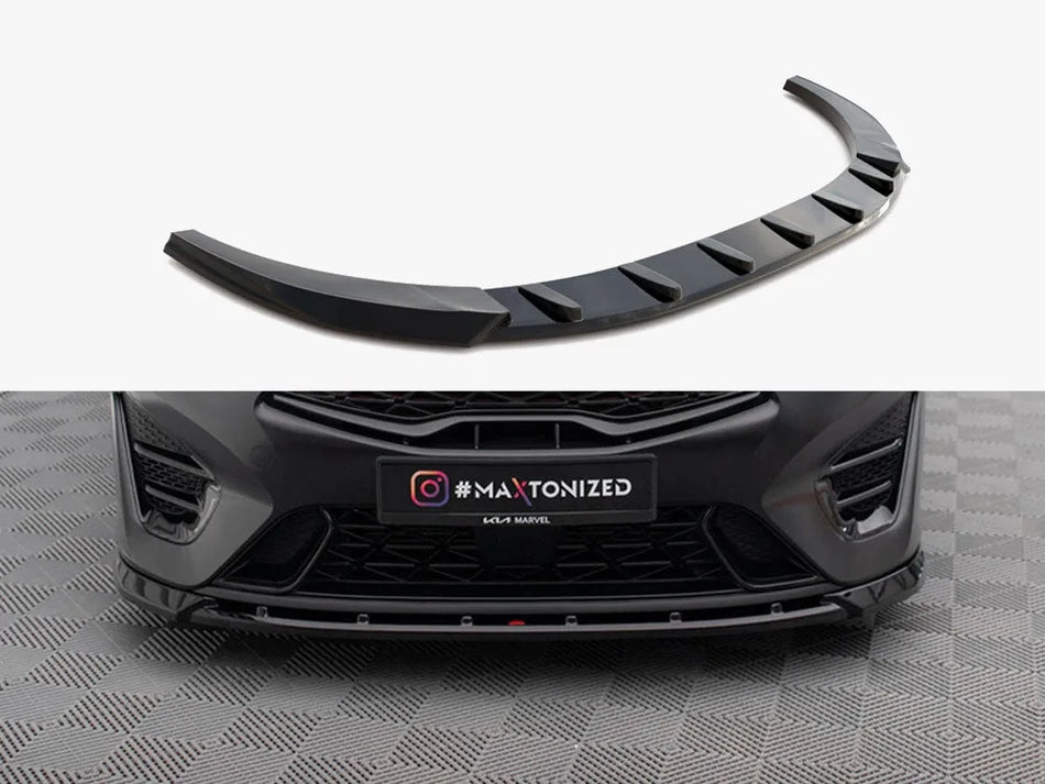 Maxton Front Splitter V.2 Kia Proceed GT Mk3 Facelift / Ceed GT / GT - Line Mk1 Facelift
