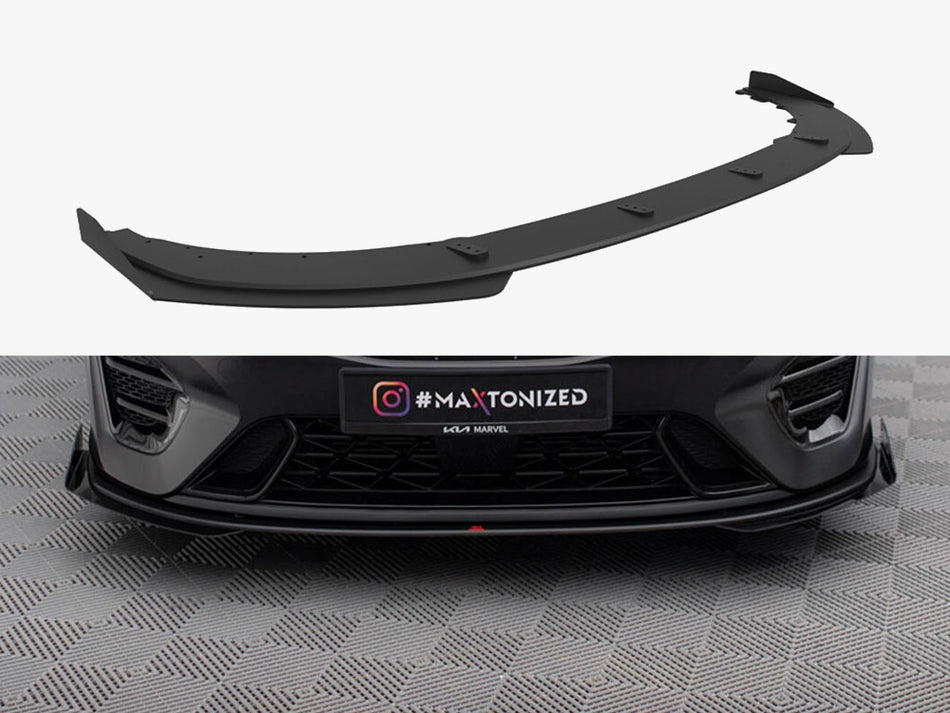 Maxton Street PRO Front Splitter + Flaps Kia Proceed GT Mk3 Facelift / Ceed GT / GT - Line Mk1 Facelift