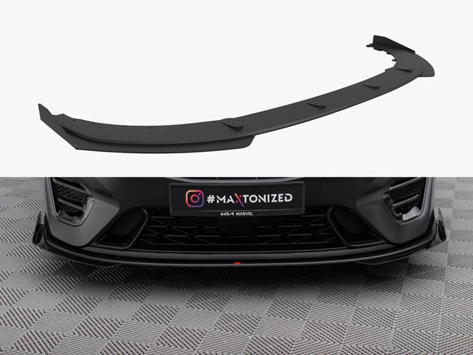 Maxton Street PRO Front Splitter + Flaps Kia Proceed GT Mk3 Facelift / Ceed GT / GT - Line Mk1 Facelift
