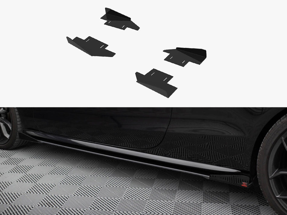 Maxton Side Flaps Audi A5 / A5 S-Line / S5 Coupe / Cabrio 8T / 8T Facelift
