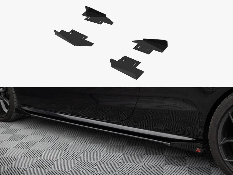 Maxton Side Flaps Audi A5 / A5 S-Line / S5 Coupe / Cabrio 8T / 8T Facelift