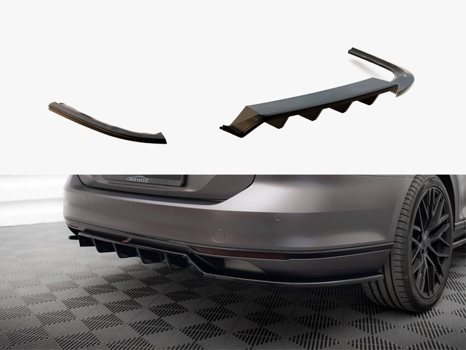 Maxton Rear Splitter (Vertical Bars) Volkswagen Passat Sedan / Variant B8
