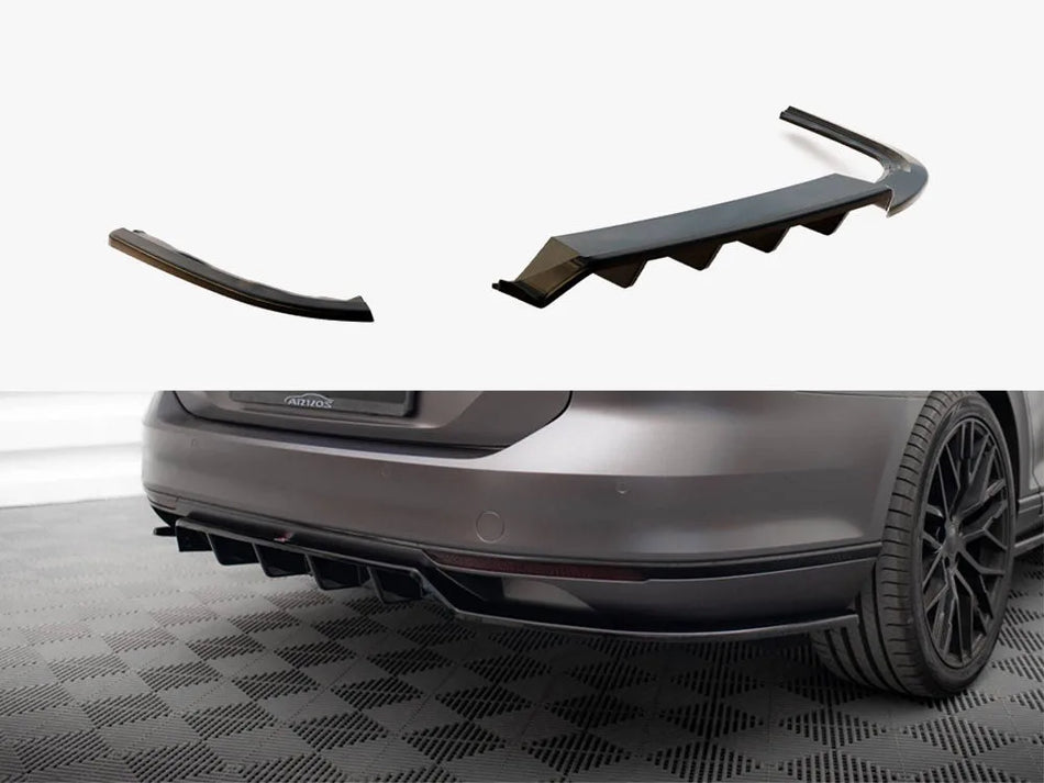 Maxton Rear Splitter (Vertical Bars) Volkswagen Passat Sedan / Variant B8