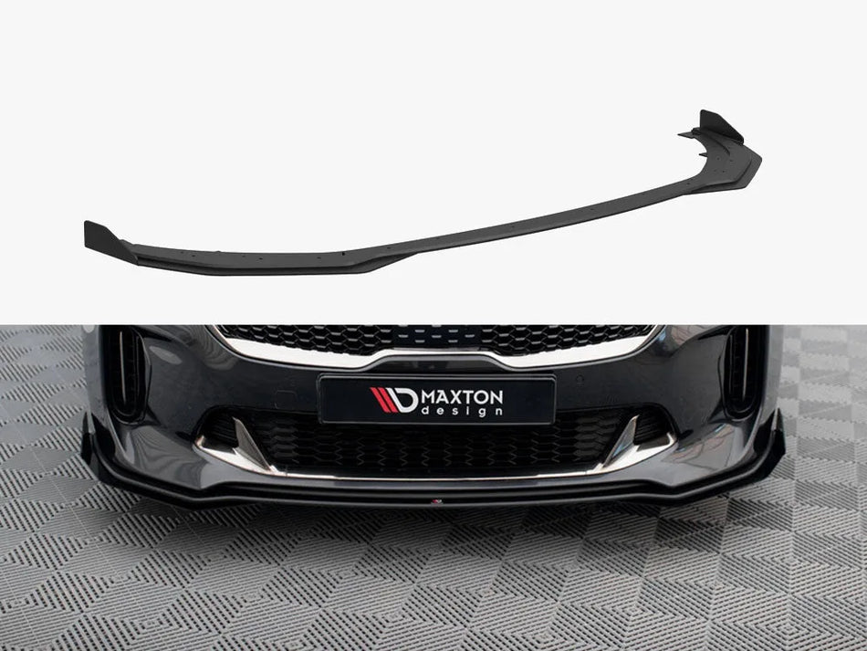 Maxton Street PRO Front Splitter + Flaps Kia Stinger GT / GT-Line / Standard Mk1