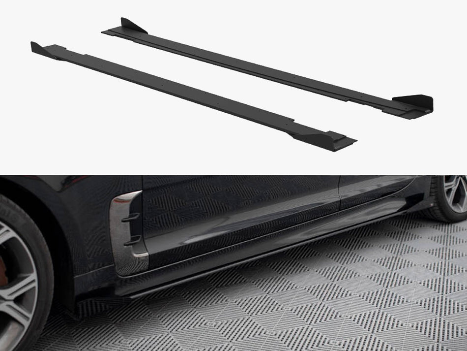 Maxton Street PRO Side Skirts Diffusers + Flaps Kia Stinger GT / GT-Line / Standard Mk1