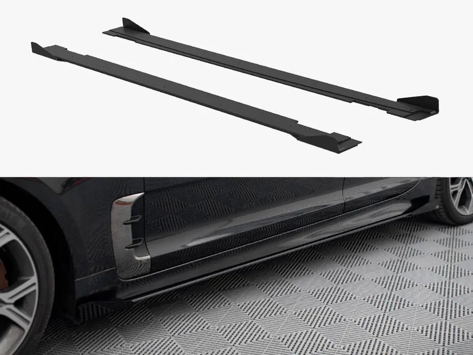 Maxton Street PRO Side Skirts Diffusers + Flaps Kia Stinger GT / GT-Line / Standard Mk1