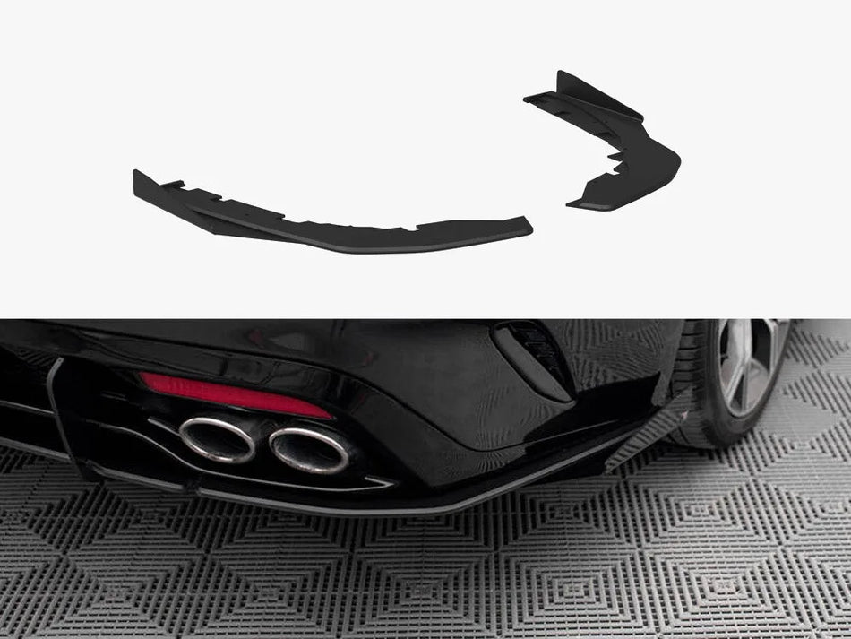 Maxton Street Pro Rear Side Splitters + Flaps Kia Stinger GT / GT-Line Mk1