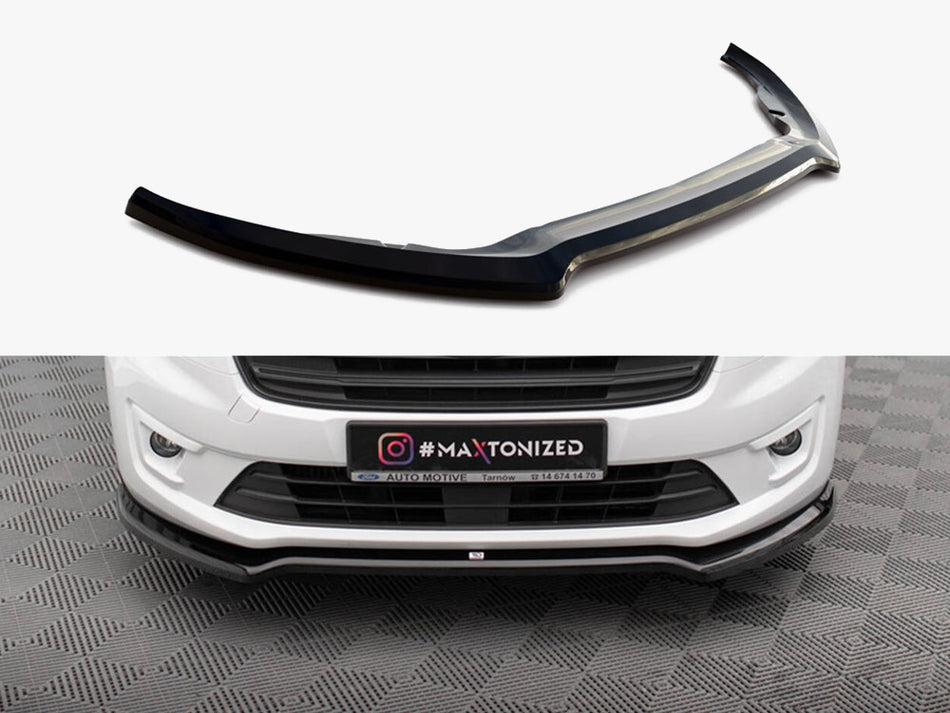 Maxton Front Splitter V.1 Ford Transit Connect Mk2 Facelift