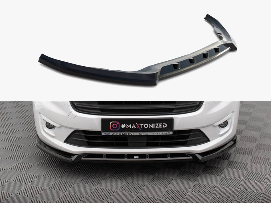 Maxton Front Splitter V.2 Ford Transit Connect Mk2 Facelift