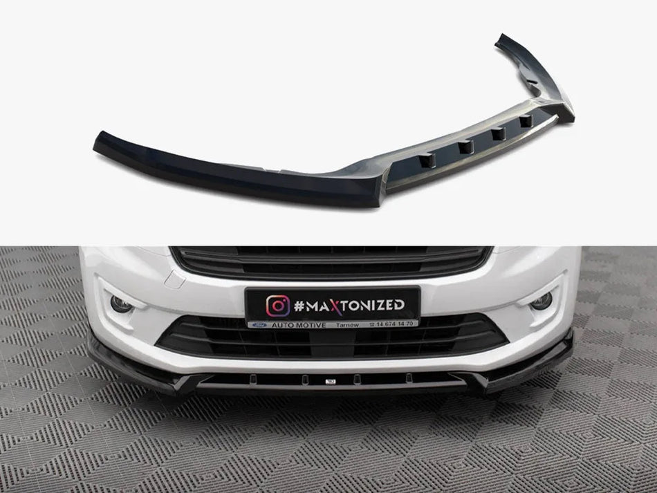 Maxton Front Splitter V.2 Ford Transit Connect Mk2 Facelift