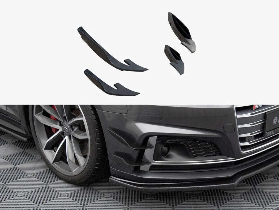 Maxton Front Bumper Wings (Canards) Audi S5 / A5 S-Line Coupe / Sportback F5