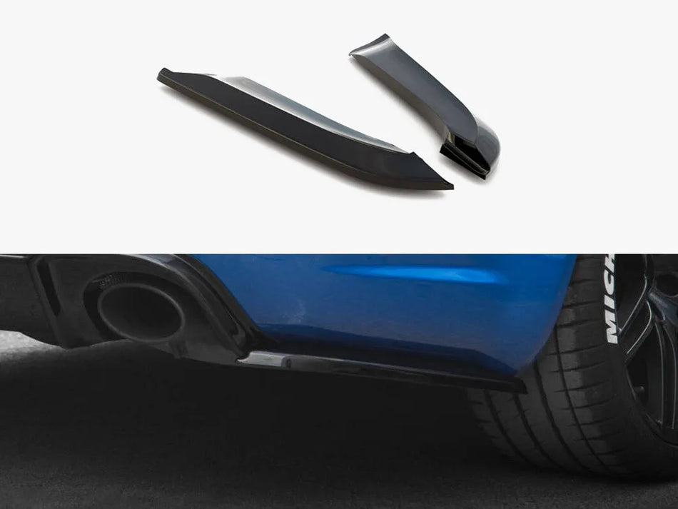 Maxton Rear Side Splitters V.2 Audi RS4 Sedan B7 - Textured