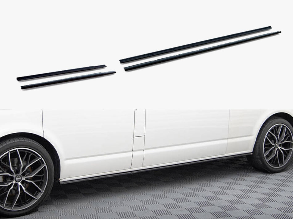Maxton Side Skirt Diffusers Volkswagen T6.1 Long