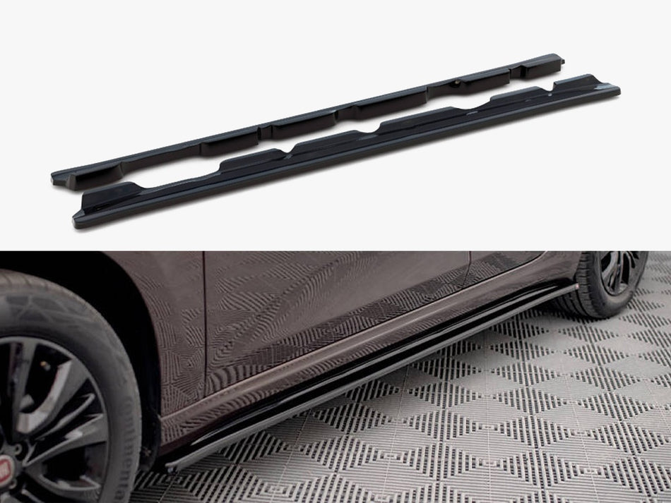 Maxton Side Skirts Diffusers Fiat Tipo S-Design - Carbon Look