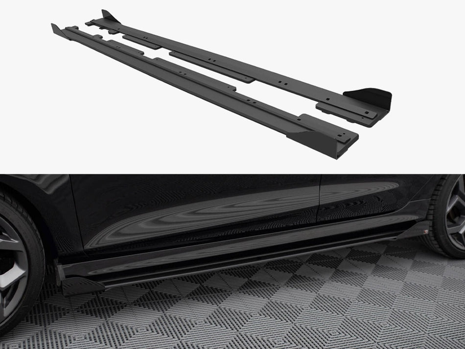 Maxton Street PRO Side Skirts Diffusers + Flaps Ford Fiesta ST / ST-Line Mk8