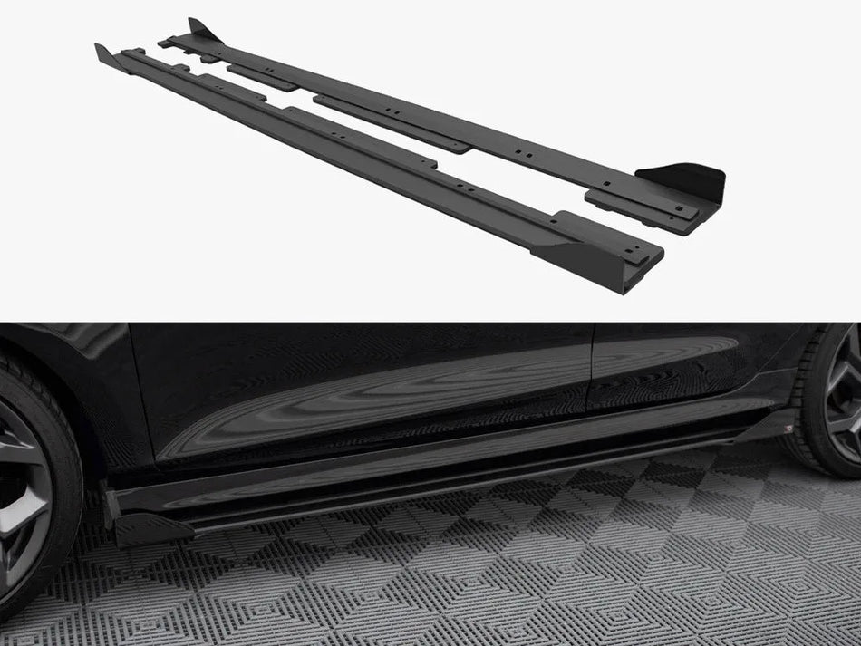Maxton Street PRO Side Skirts Diffusers + Flaps Ford Fiesta ST / ST-Line Mk8