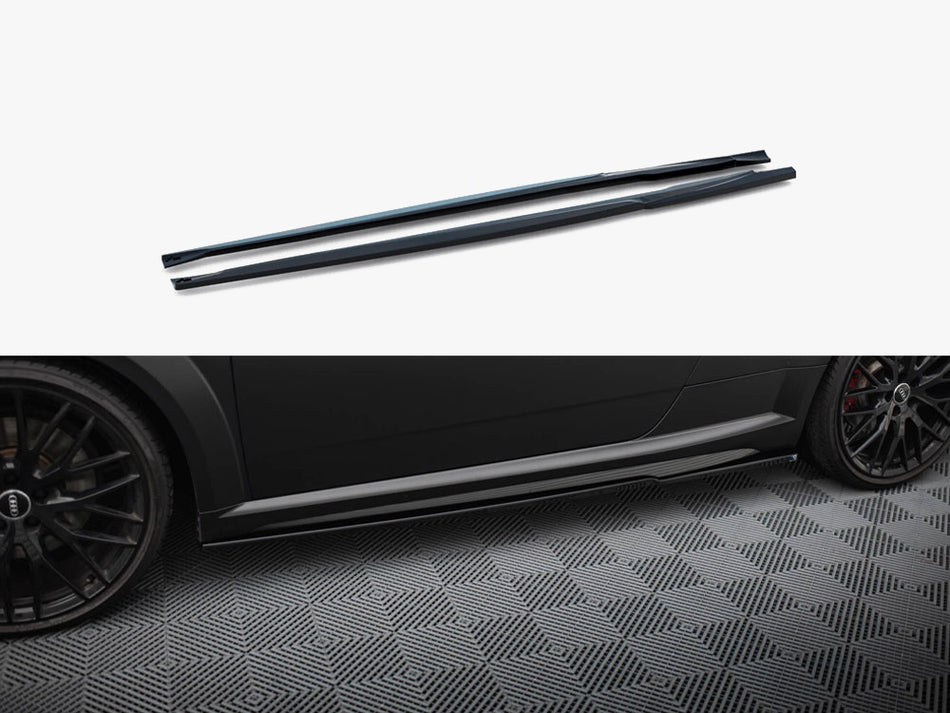 Maxton Side Skirts Diffusers Audi TT S / TT S-Line 8S Facelift