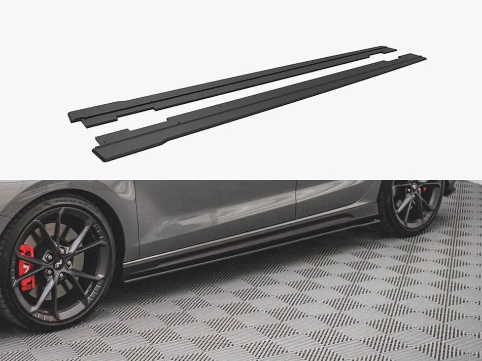 Maxton Street PRO Side Skirt Diffusers V.2 Hyundai I30 N / N-Line Hatchback / Fastback Mk3 / Mk3 Facelift