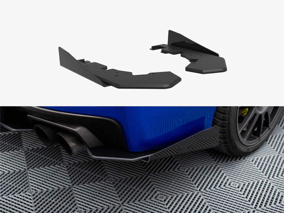 Maxton Street Pro Rear Side Splitters + Flaps Subaru WRX STI Mk1