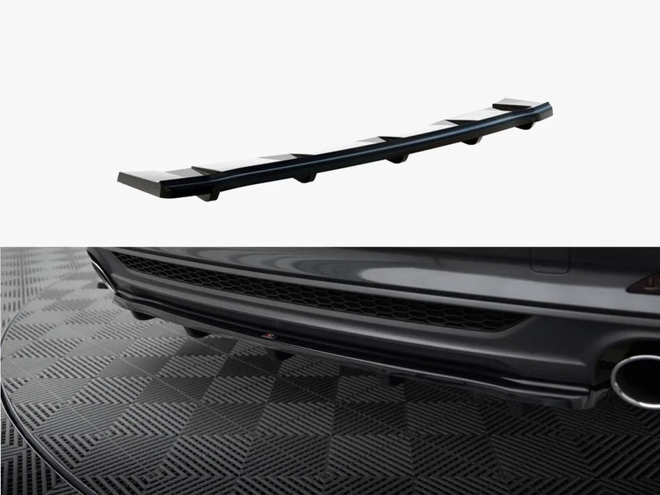Maxton Central Rear Splitter (Vertical Bars) Audi A5 S-Line F5 Coupe / Sportback