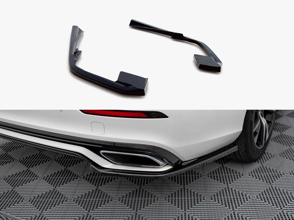 Maxton Rear Side Splitters Volvo S60 / V60 R-Design Mk3 - Carbon Look