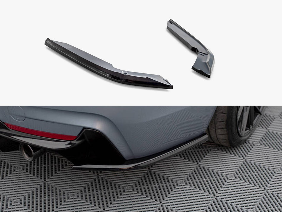 Maxton Rear Side Splitters V.4 BMW 4 Coupe / Gran Coupe M-Sport F32 / F36
