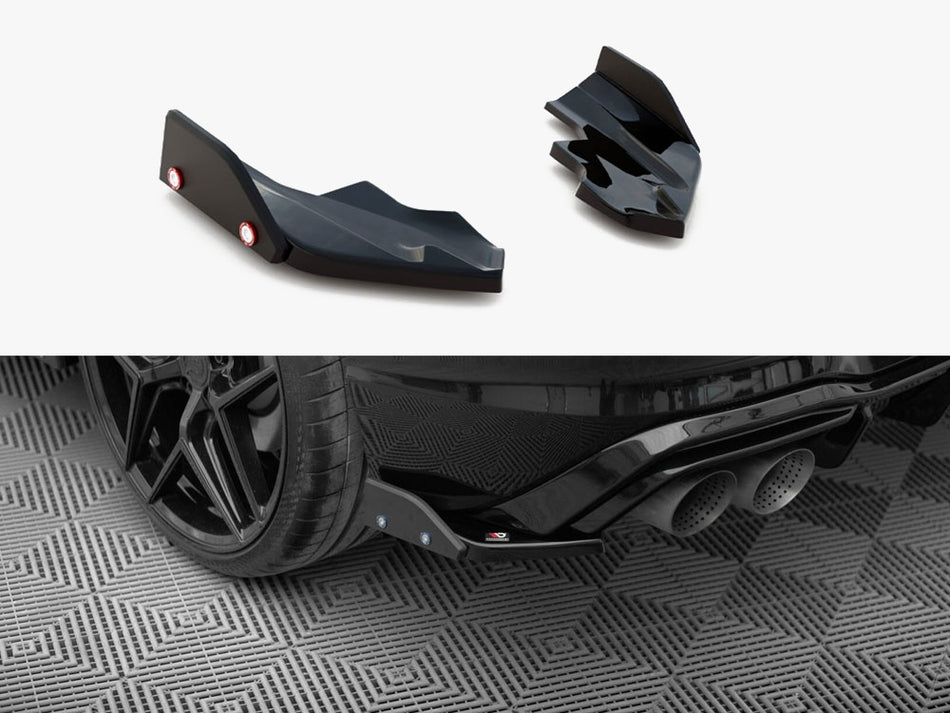 Maxton Rear Side Splitters V.6 + Flaps Volkswagen Golf R Mk8