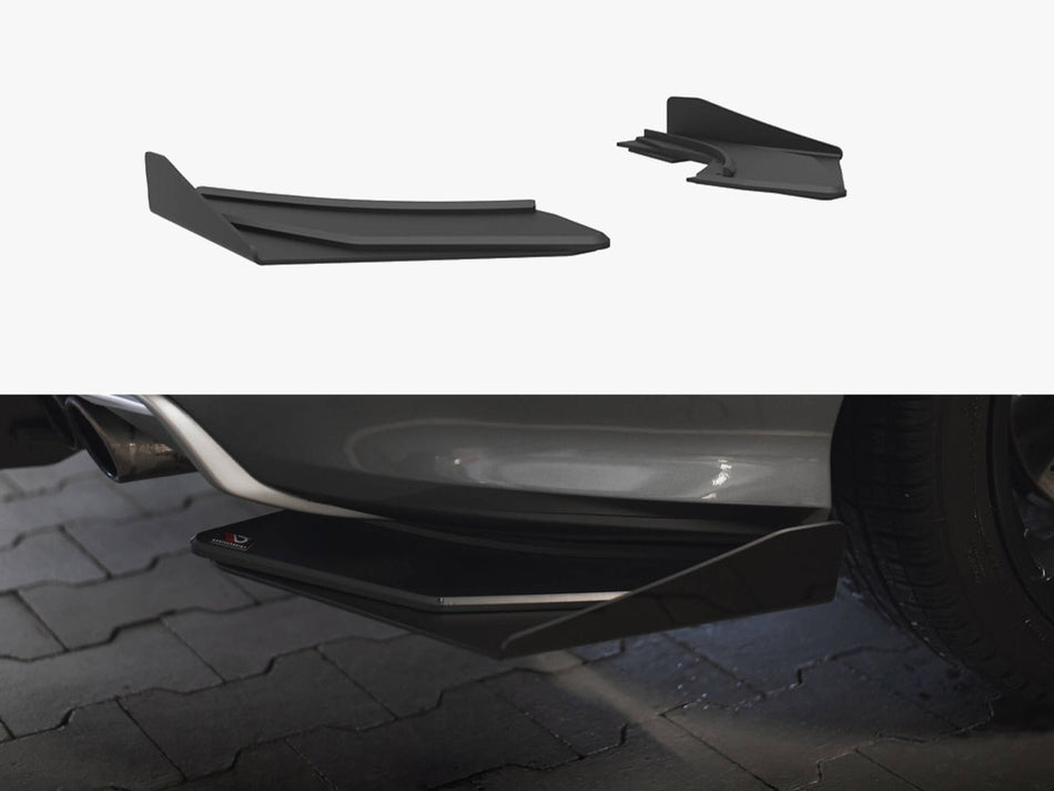 Maxton Street Pro Rear Side Splitters + Flaps Audi S3 Sedan 8V