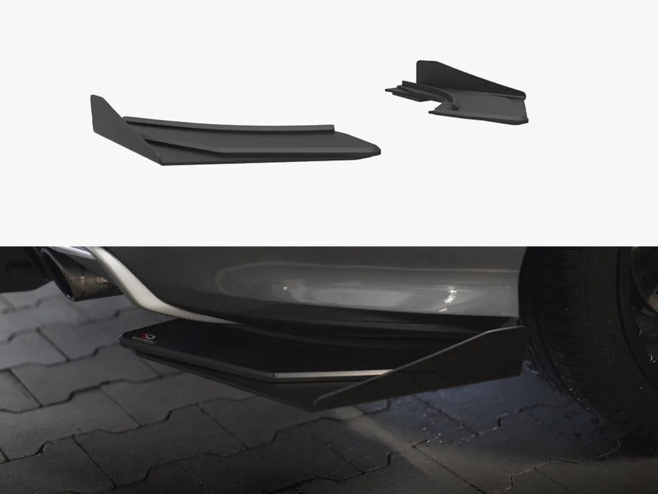 Maxton Street Pro Rear Side Splitters + Flaps Audi S3 Sedan 8V