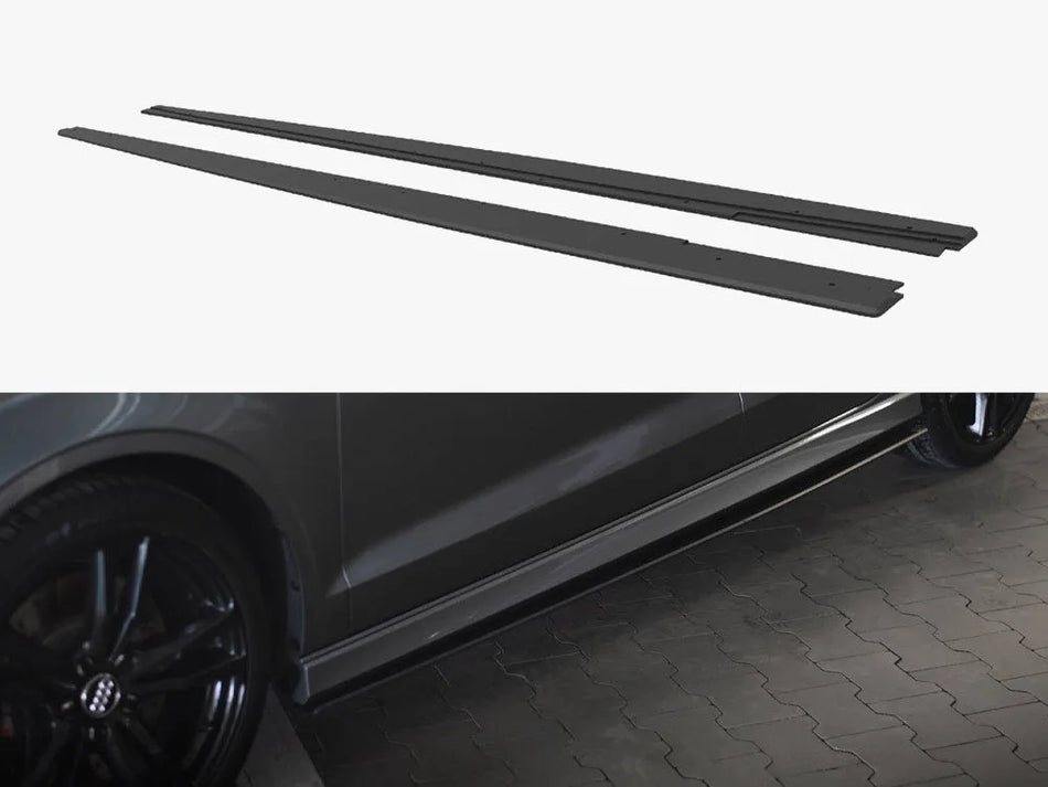 Maxton Street PRO Side Skirts Diffusers Audi S3 / A3 S-Line Sedan 8V