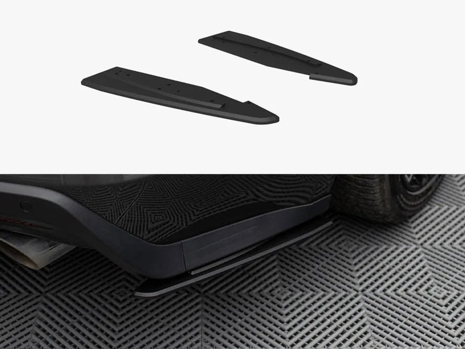 Maxton Street Pro Rear Side Splitters Ford Mustang GT Mk6