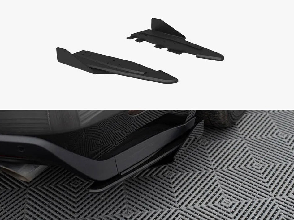 Maxton Street Pro Rear Side Splitters + Flaps Ford Mustang GT Mk6