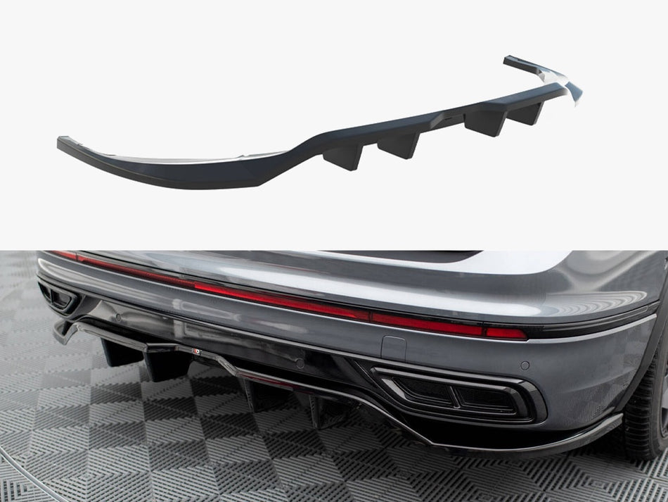 Maxton Rear Splitter (Vertical Bars) Volkswagen Tiguan Allspace R-Line Mk2 Facelift