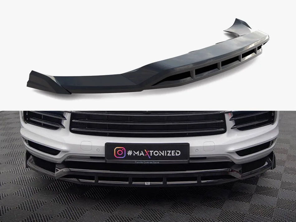 Maxton Front Splitter Porsche Cayenne Coupe / SUV Mk3