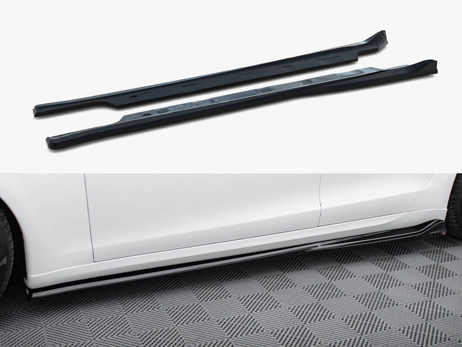 Maxton Side Skirts Diffusers V.1 Tesla Model S Plaid Mk1 Facelift