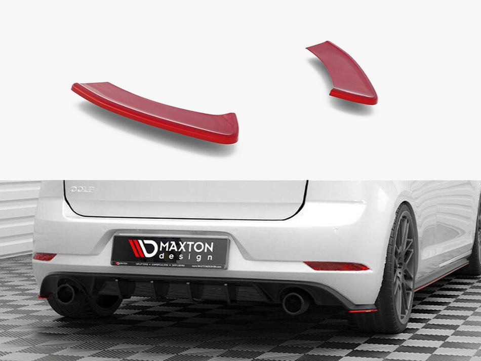 Maxton Rear Side Splitters V.2 Volkswagen Golf GTI Mk7 Facelift