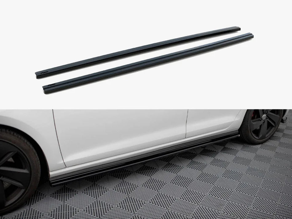 Maxton Side Skirt Diffusers V.1 Volkswagen Golf GTI / GTD Mk7 / Mk7 Facelift (wide)